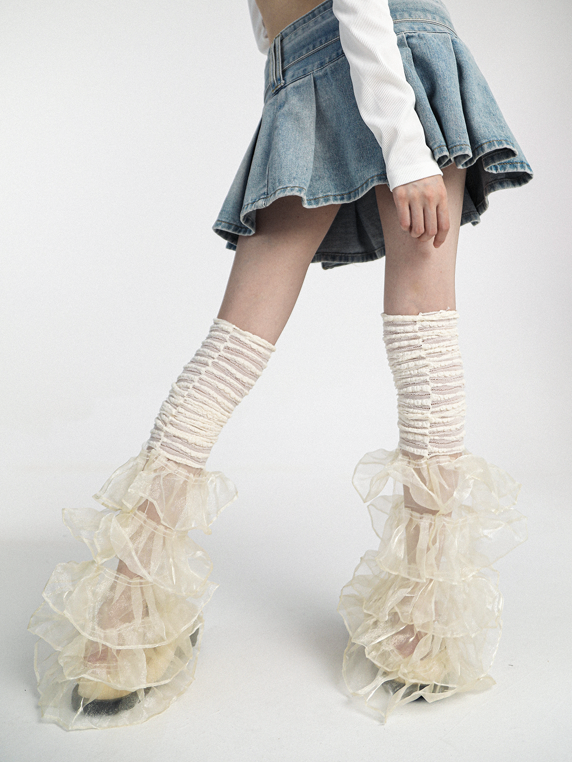 Lace Ruffles Leg Covers