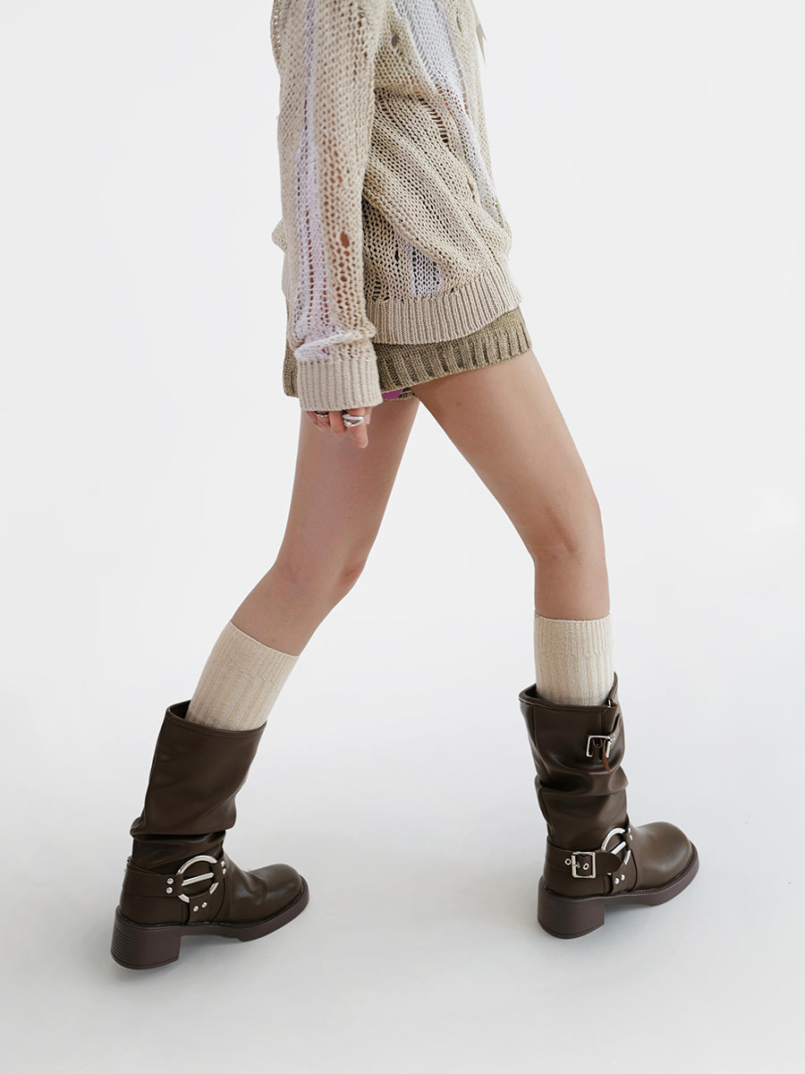 Beige-Socks-Women