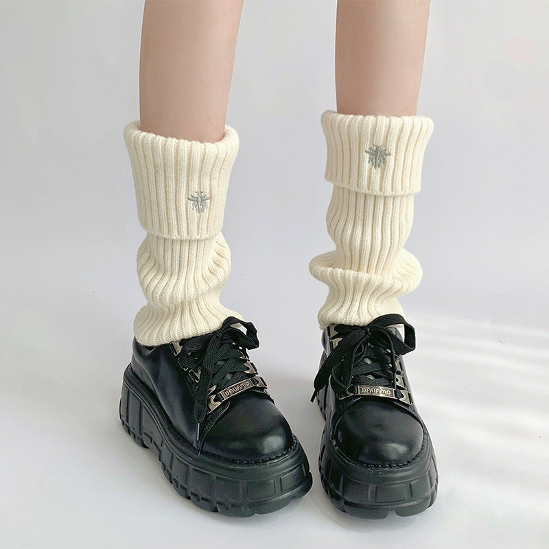 Embroidered Bee Leg Warmers