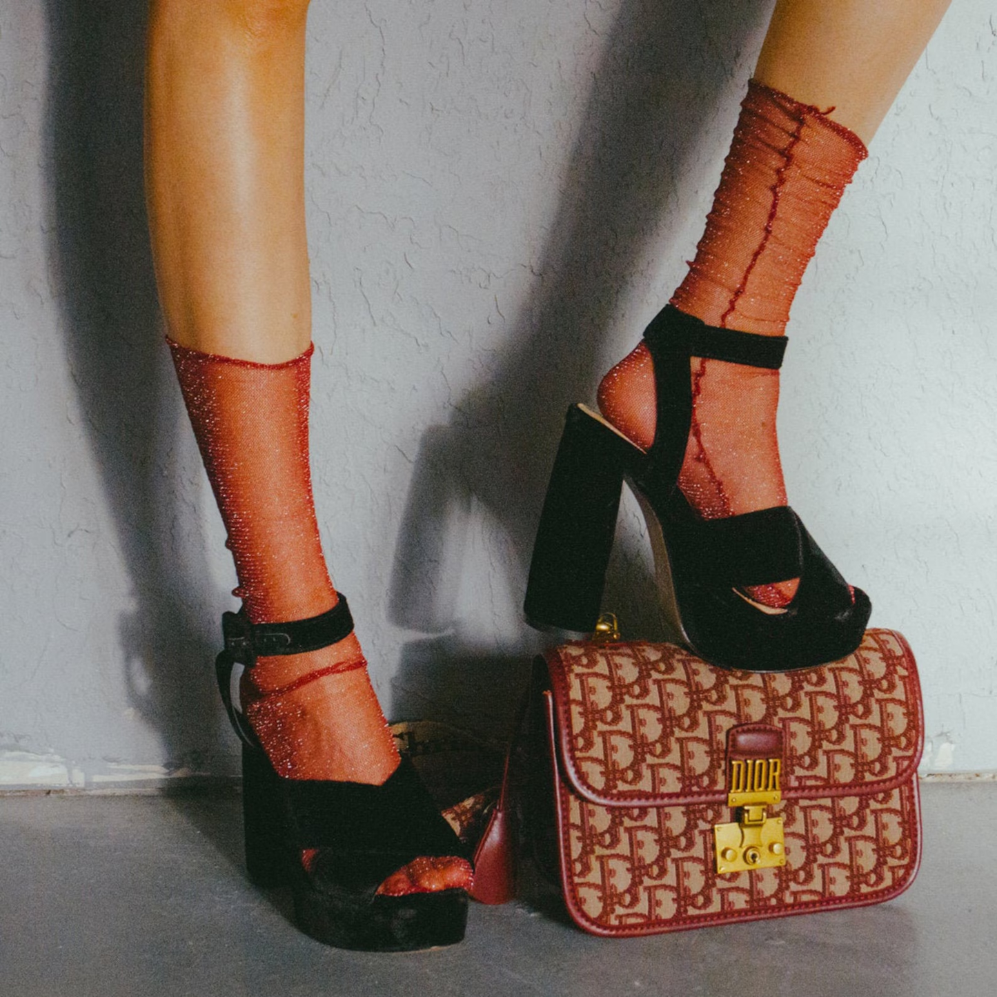 Diamond Sheer Crew Sock