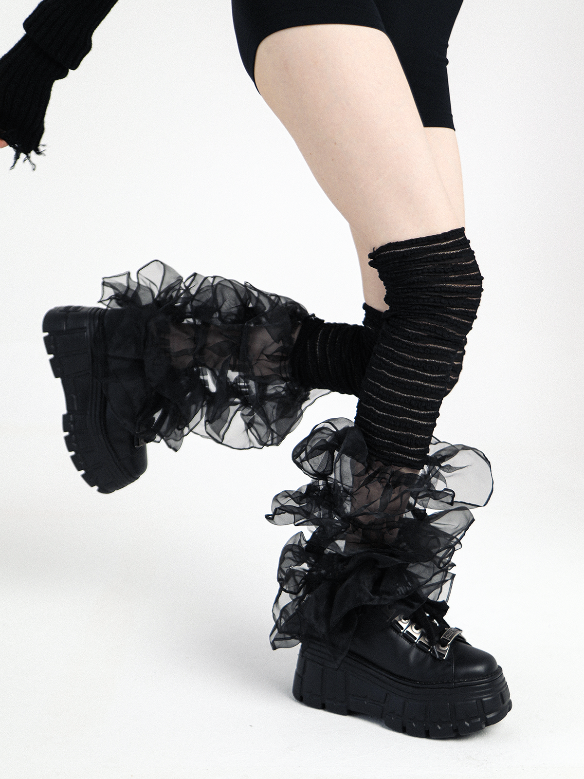 Lace Ruffles Leg Covers