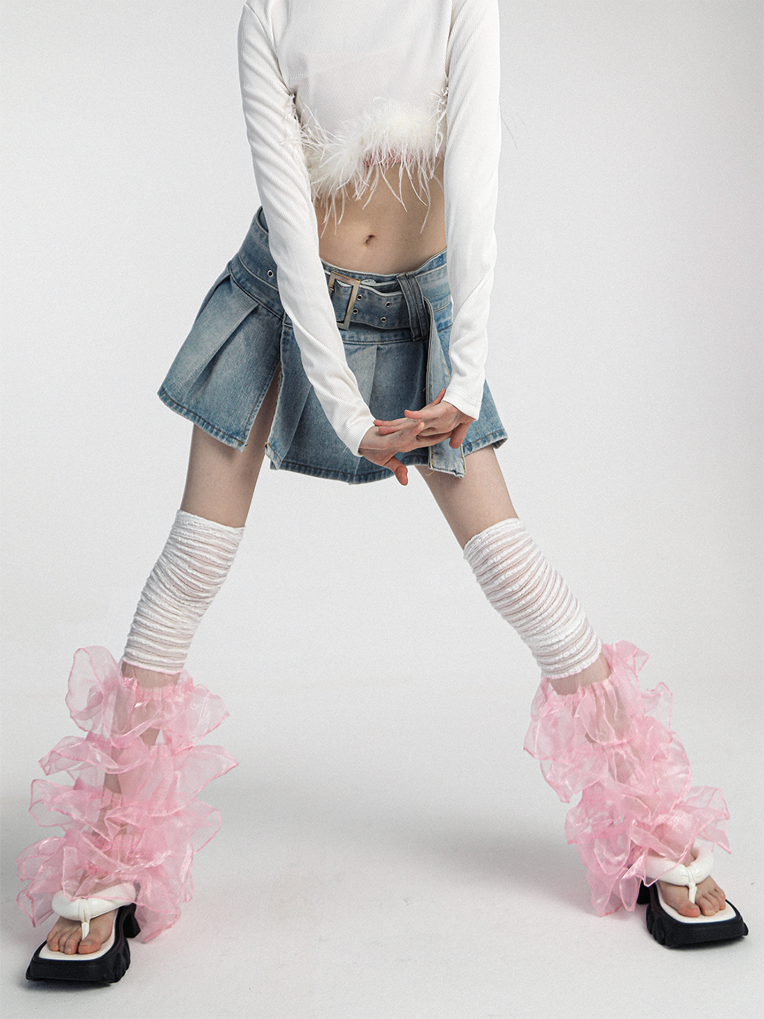 Lace Ruffles Leg Covers