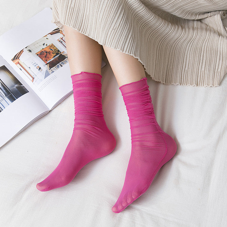 Slouch Sheer Crew Sock